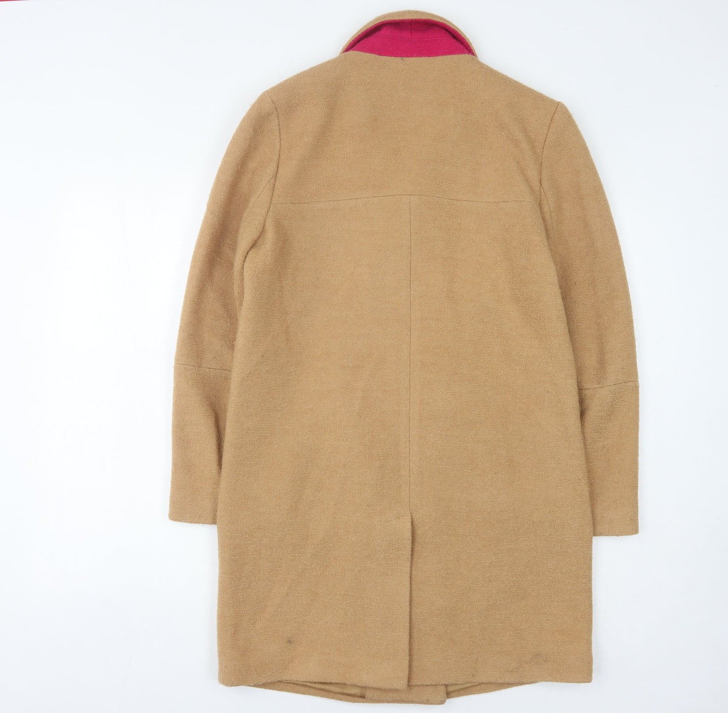 ASOS Women's Beige Wool Overcoat UK 10 Petite