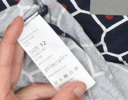 Close-up detail of Principles Women's Geometric Shift Dress, size 12
