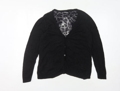 Cellbes Women's Black Cardigan, Size 10, Long Sleeve