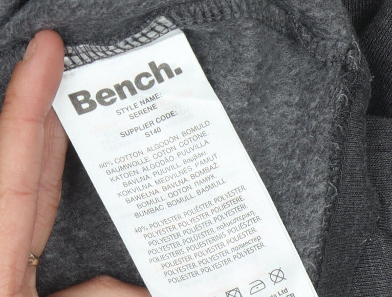 Bench Men's Grey Hoodie Size S