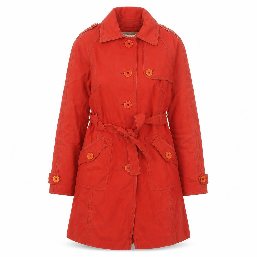 Karen Millen Women's Red Trench Coat Size 12