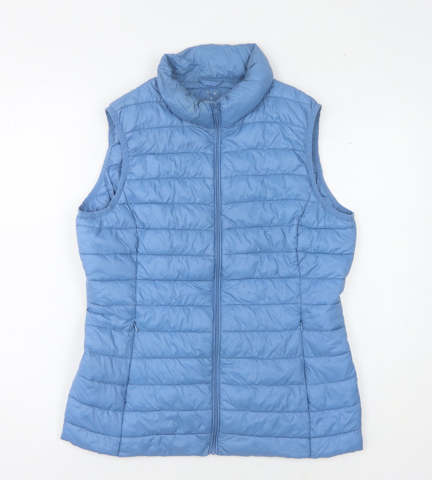 Dunnes Stores Women's Blue Waistcoat, Size S, Full Zip