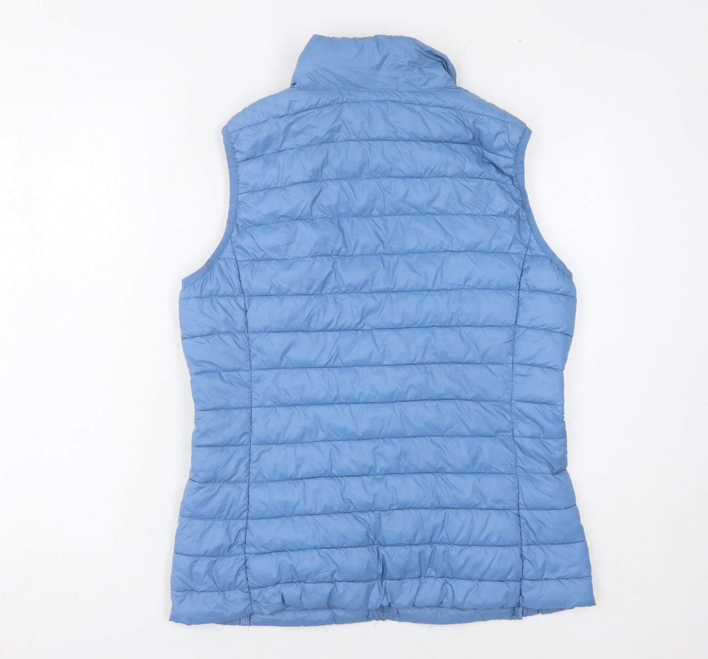 Dunnes Stores Women's Blue Waistcoat, Size S, Full Zip