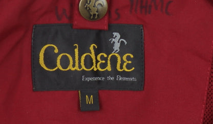 Caldene Men's Red Rain Jacket M Hooded