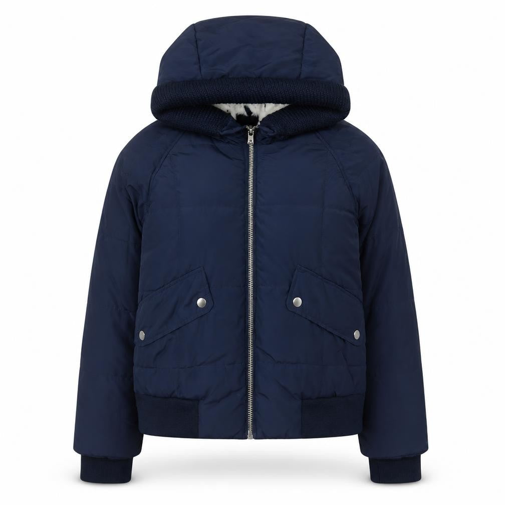 ASOS Women's Blue Puffer Jacket Size 8