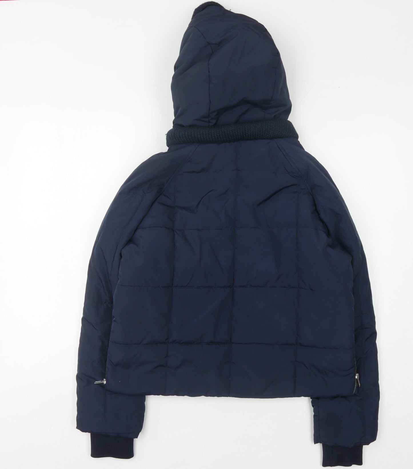 ASOS Women's Blue Puffer Jacket Size 8