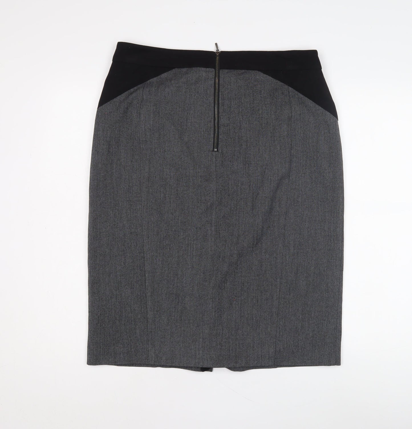 Debenhams Women's Grey Pencil Skirt Size 14