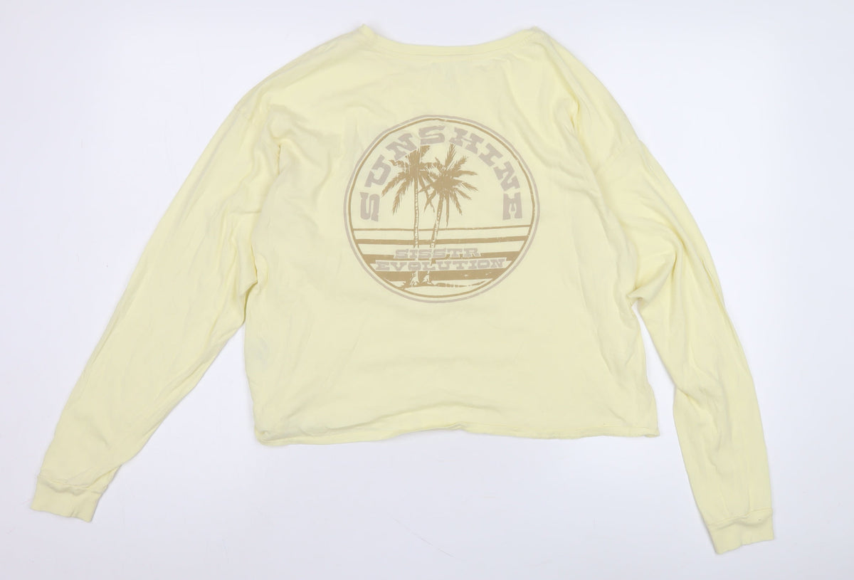 Sissi Women's Yellow Long Sleeve Beach T-Shirt - S