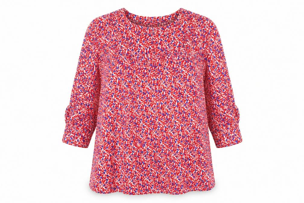 Anne Weyburn Women's Multicoloured Floral Tunic Blouse
