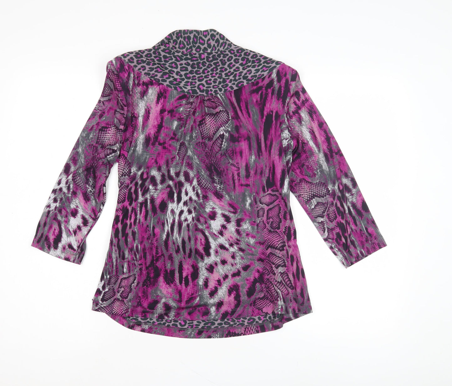 Marks & Spencer Women's Multicoloured Wrap Blouse, Size 14
