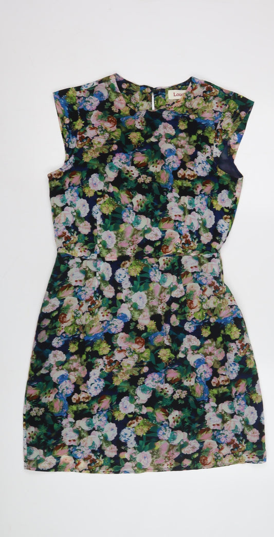 Louche Women's Multicoloured Floral Dress Size 10