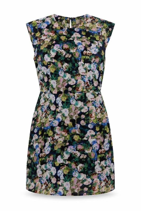 Louche Women's Multicoloured Floral Dress Size 10