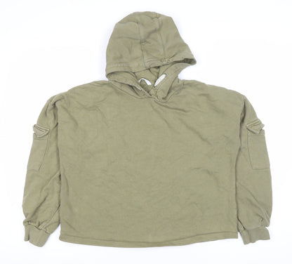 Marks & Spencer Girls Green Pullover Hoodie 13-14 Years