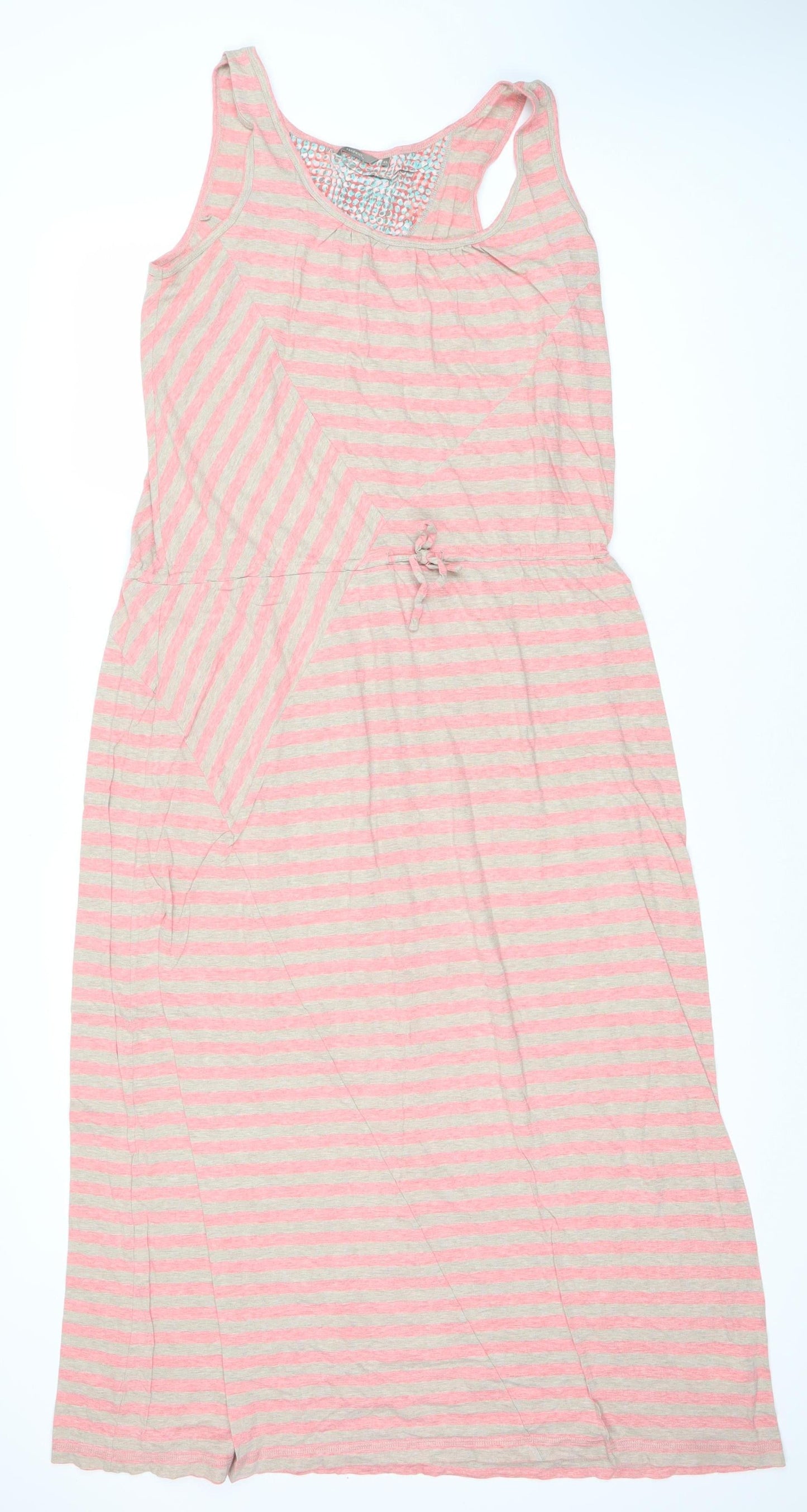 Sandwich Women’s XL Midi Dress, Striped Scoop Neck
