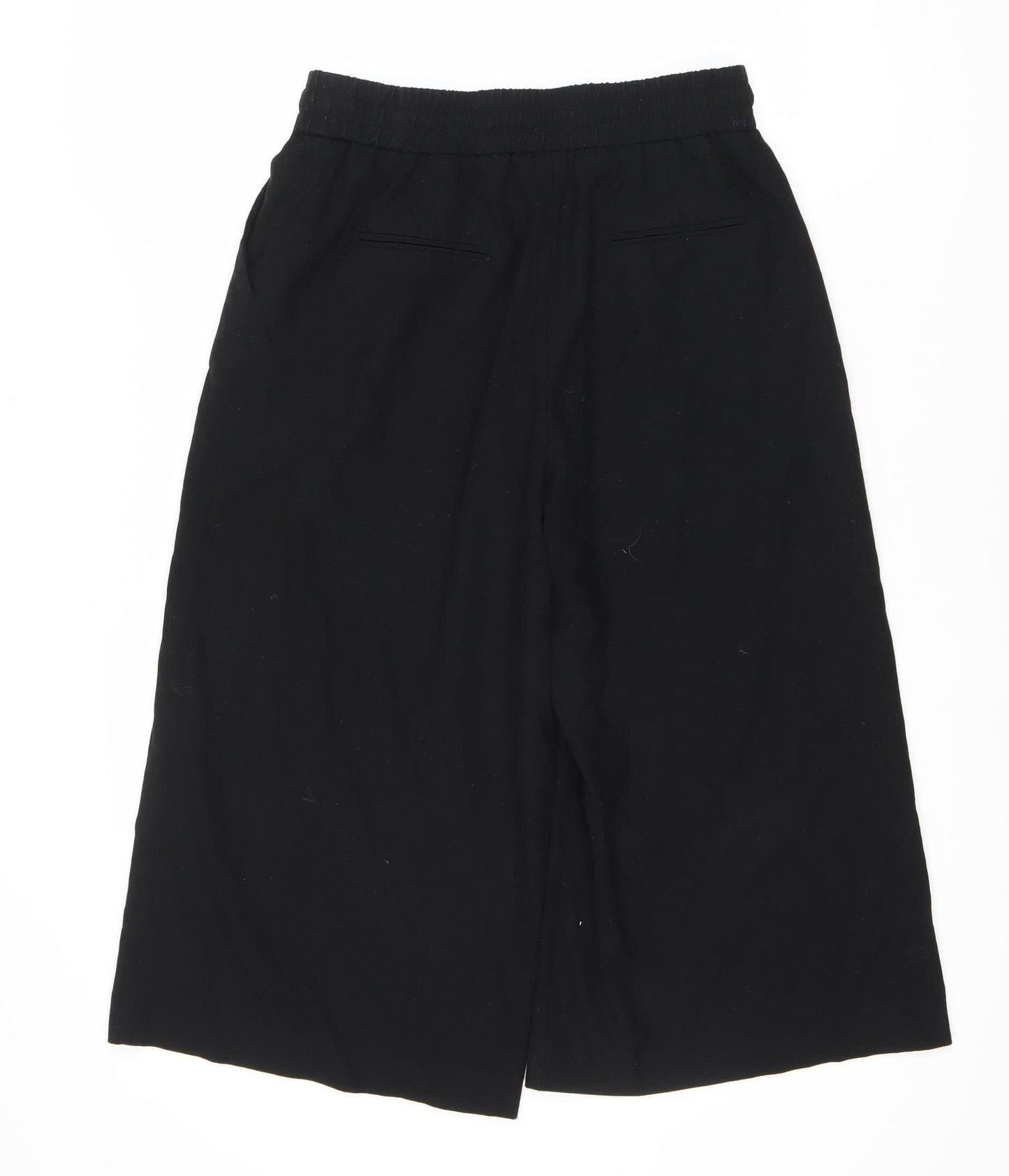 Zara Women's Black Trousers, Size S, Elastic Waist