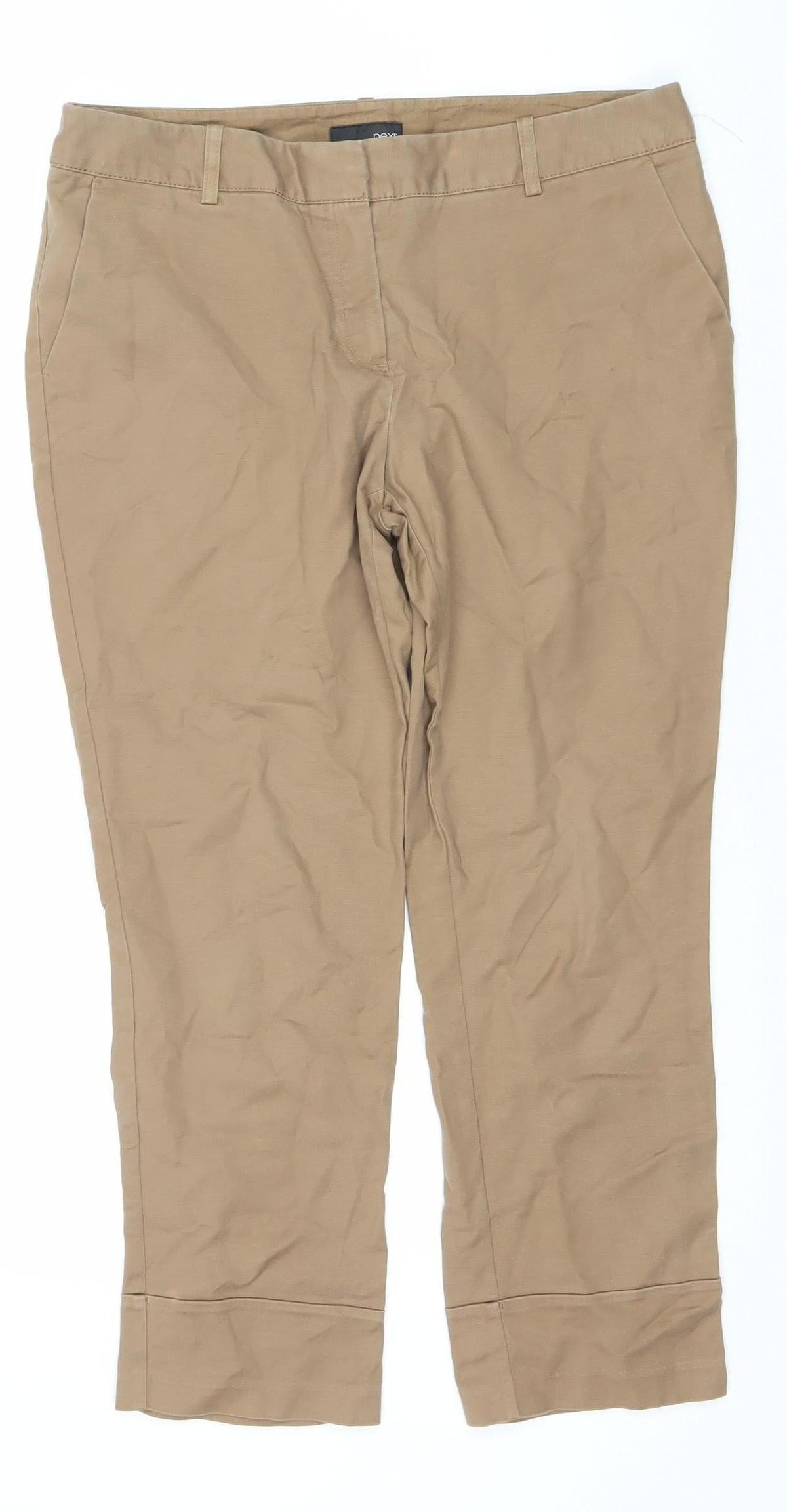 Next Women's Brown Straight Trousers Size 12