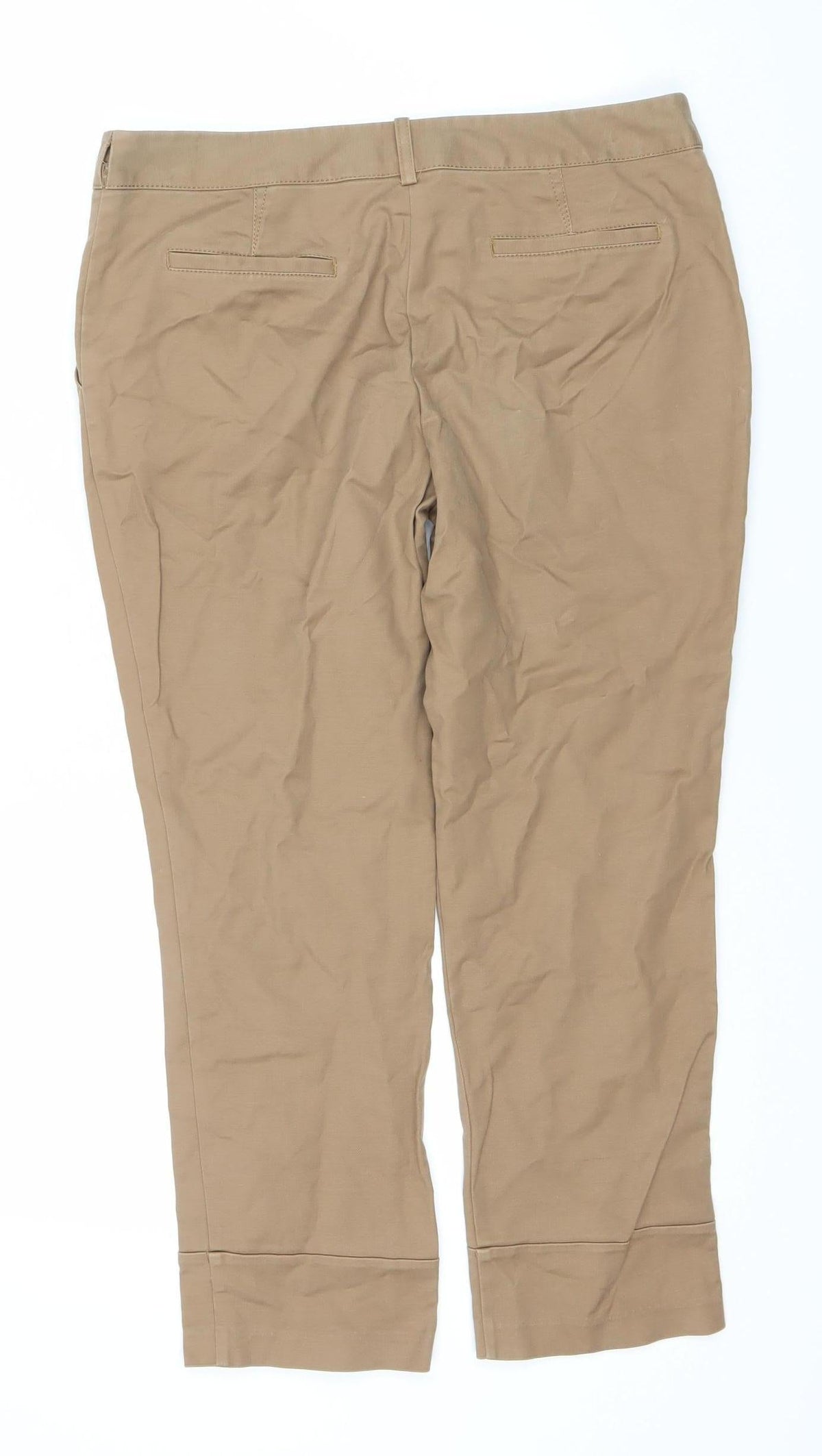 Next Women's Brown Straight Trousers Size 12