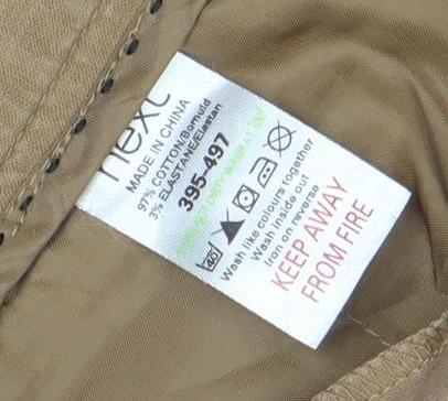 Next Women's Brown Straight Trousers Size 12