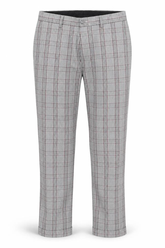 Next Women's Multicoloured Plaid Trousers Size 8