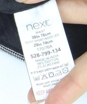 Next Women's Multicoloured Plaid Trousers Size 8