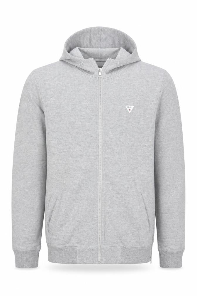 Soviet Men’s Grey Full Zip Hoodie, Size M