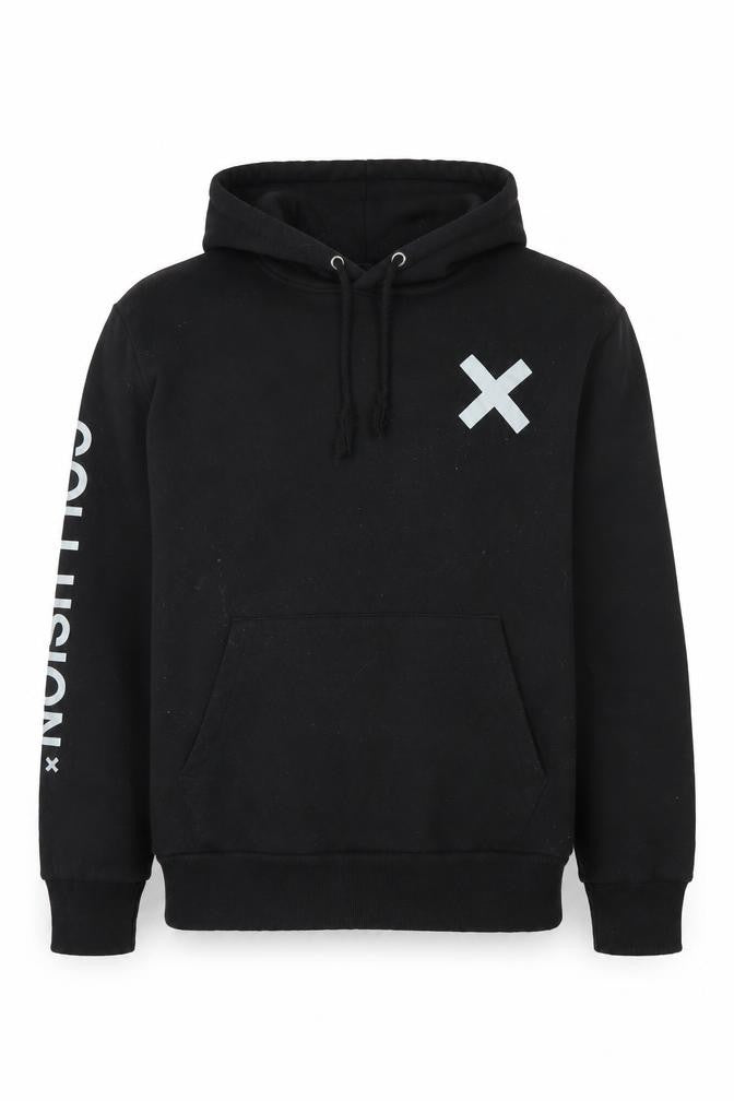 Collusion Unisex Black XS Pullover Hoodie