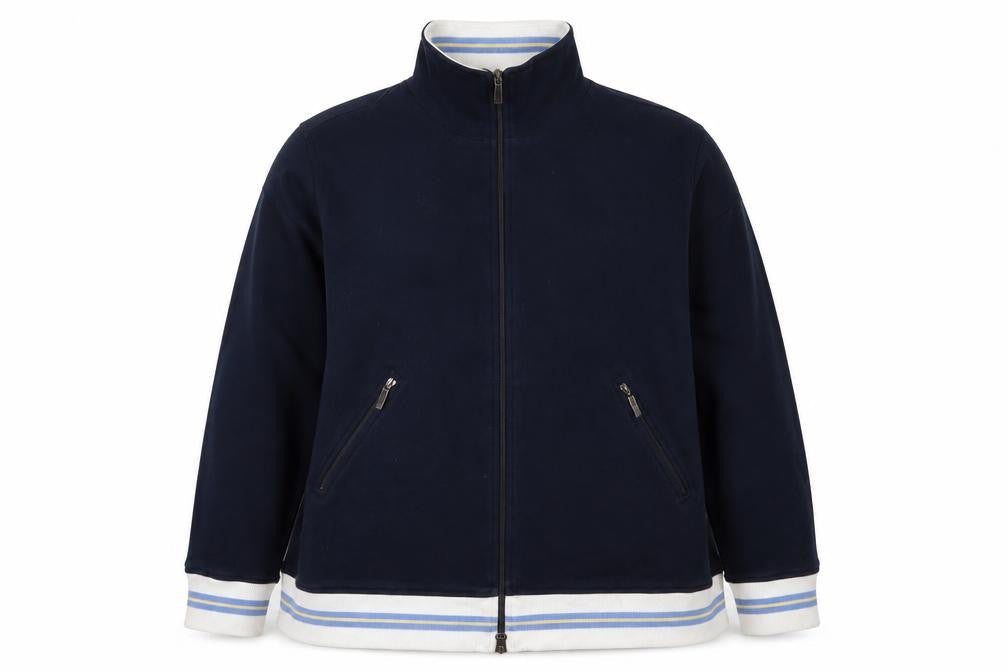 Olsen Women's Navy Full Zip Sweatshirt Size 18