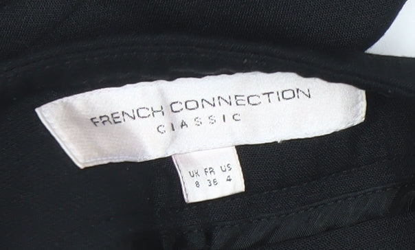 French Connection Women's Black Straight Trousers Size 8