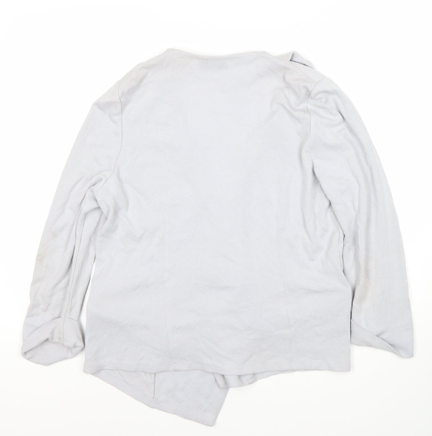Wallis Women's Grey M Cardigan with Zip Accents