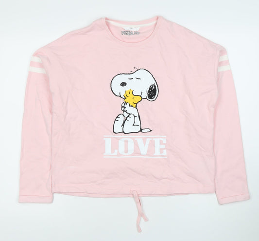 Marks and Spencer Girls Pink Snoopy Hoodie 13-14 Years