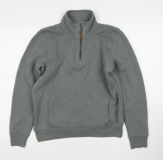 Country to Coast Women's Grey 1/4 Zip Sweatshirt UK 14