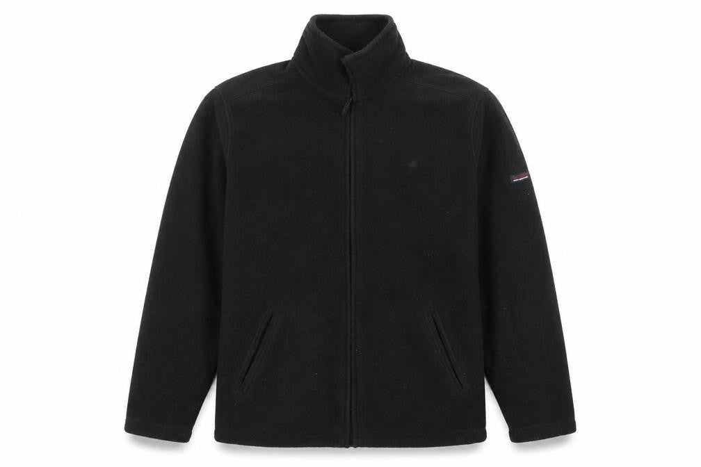 Maine Men's Black Fleece Jacket M Full Zip Winter