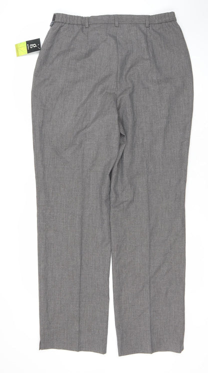 Preloved Gardeur Women's Grey Regular Fit Business Trousers Size 14 - Front