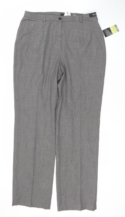 Preloved Gardeur Women's Grey Regular Fit Business Trousers Size 14 - Back