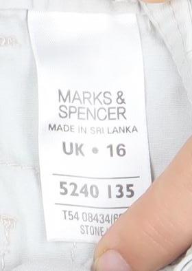 Marks and Spencer Women's White Cropped Trousers