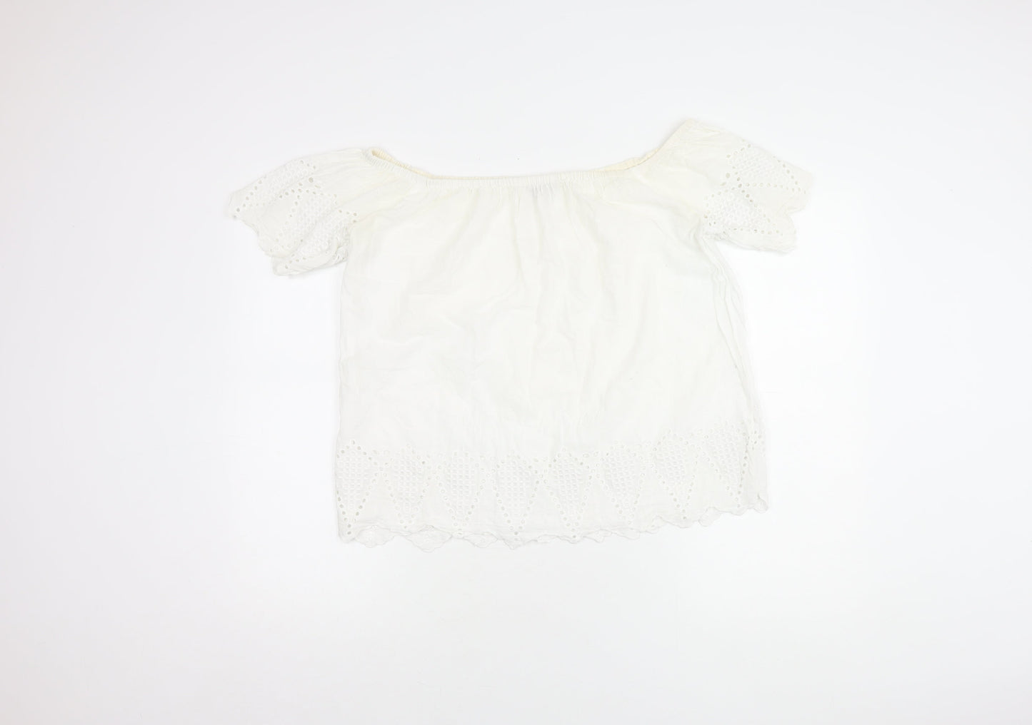Great Plains Women’s White Blouse Off Shoulder