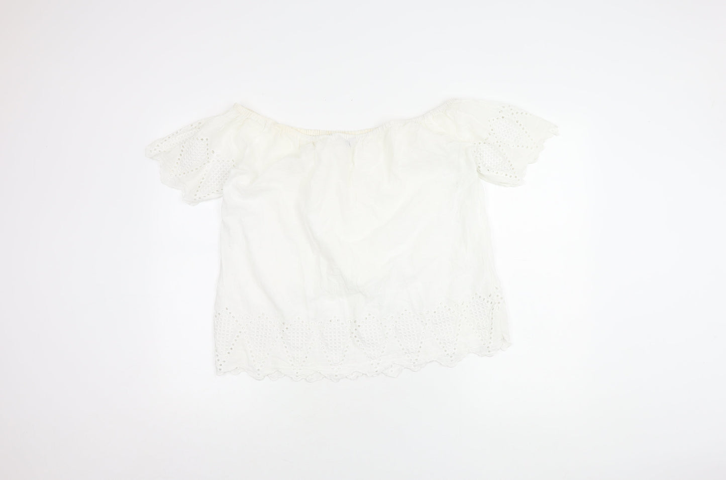 Great Plains Women’s White Blouse Off Shoulder