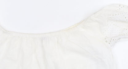 Great Plains Women’s White Blouse Off Shoulder