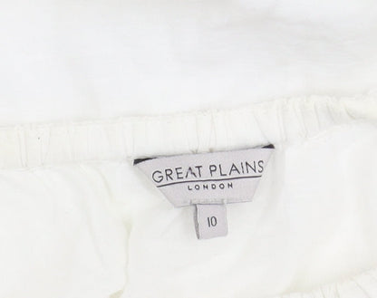 Great Plains Women’s White Blouse Off Shoulder