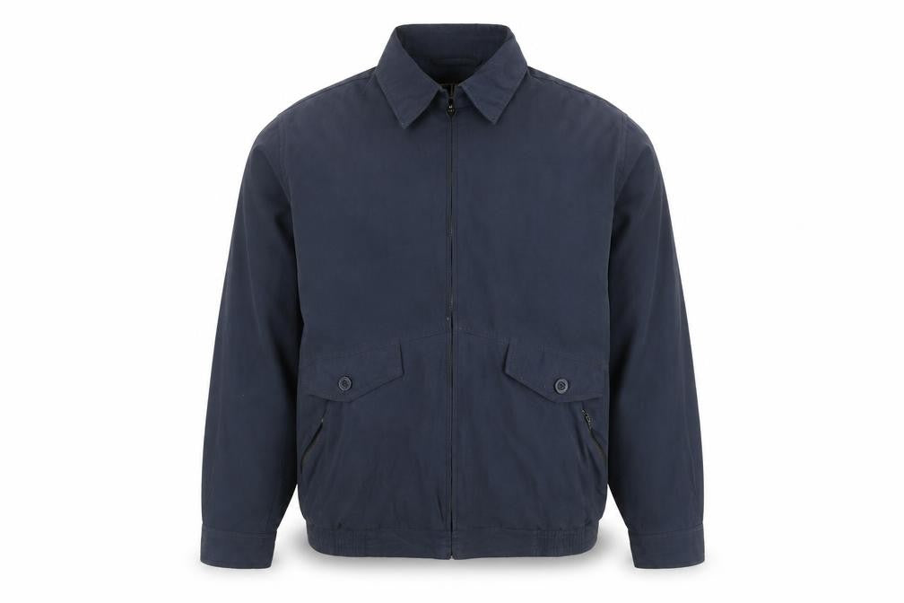 Farah Men's Blue Cotton-Nylon Casual Jacket L