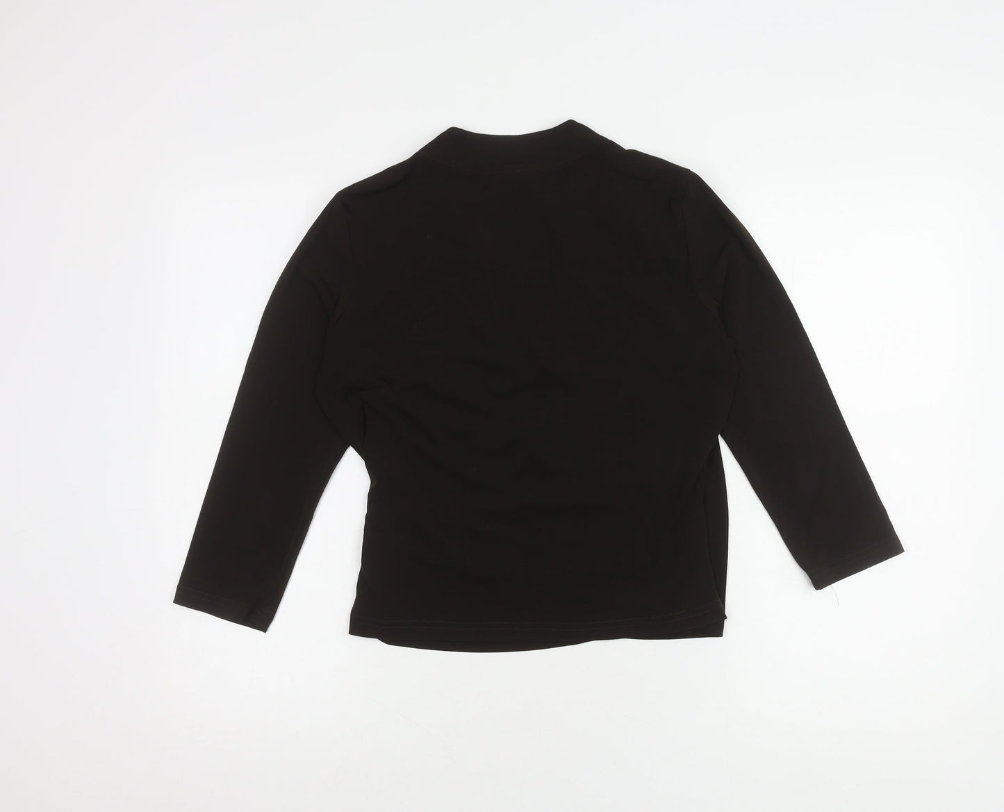 Basler Women's Black Wrap Top, Size 8, Elegant Style