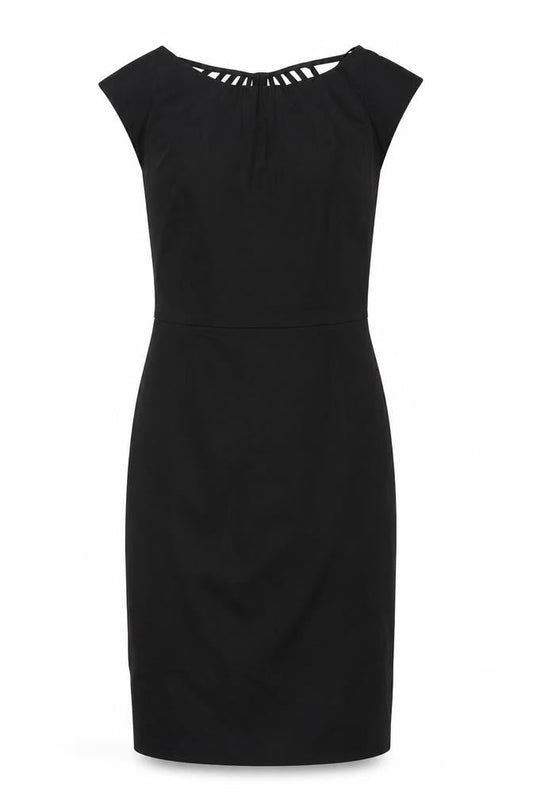 Laura Ashley Black Sheath Dress - Size 8, Classic Cocktail