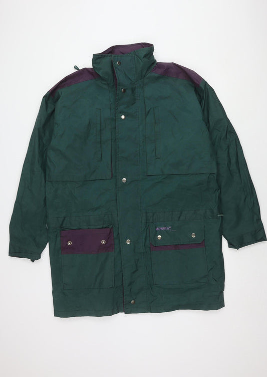 Mowbray Men's Green Parka Jacket L Waterproof Outdoor