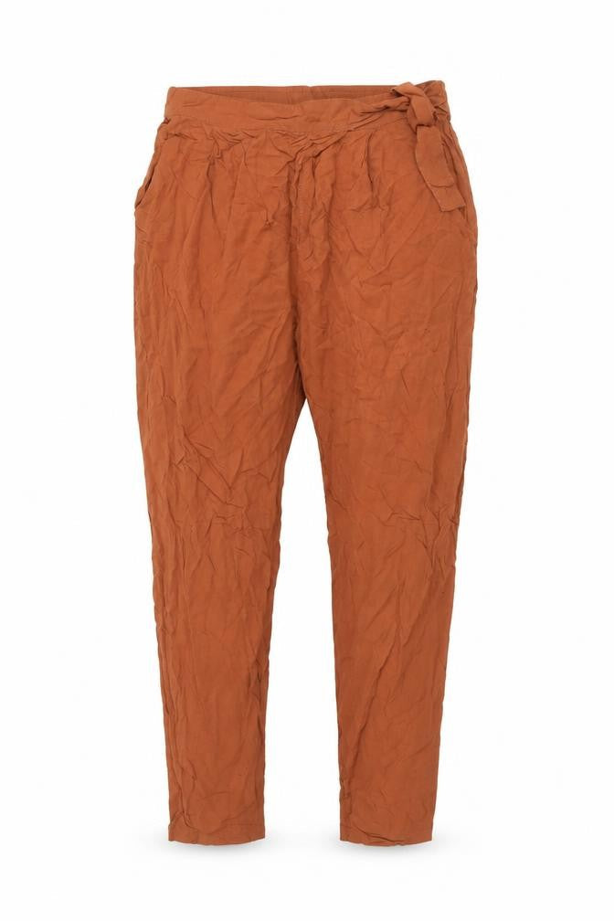 Esmaia Women's Brown Relaxed Trousers Size 10