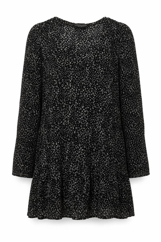 Dorothy Perkins Women's Black Animal Print Dress, Size 14