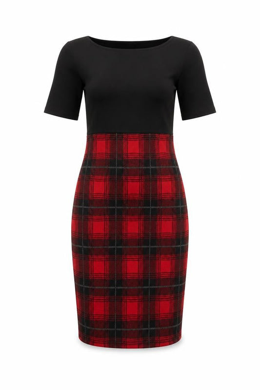 Miss Selfridge Women's Multicoloured Plaid Dress