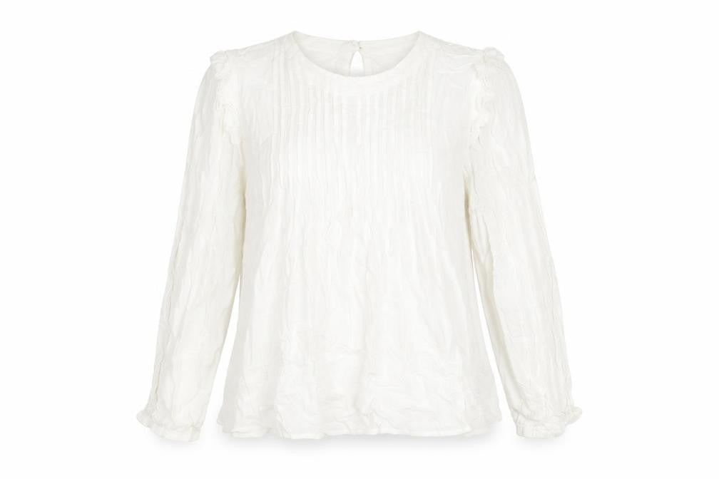 Marks & Spencer Women's Ivory Long Sleeve Top Size 14