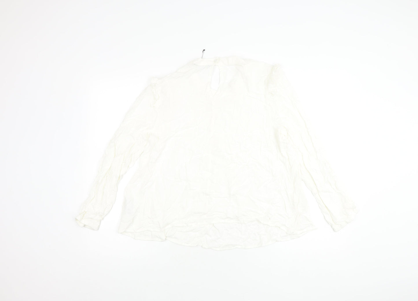 Marks and Spencer Women's Ivory Long Sleeve Top Size 14