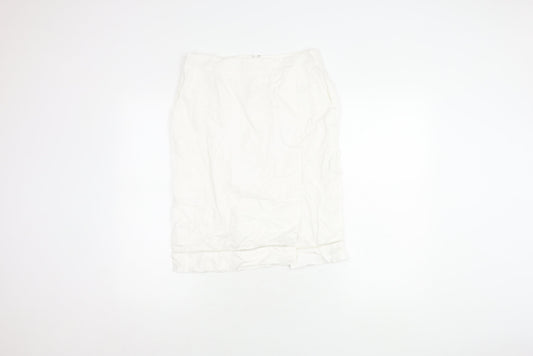 Hobbs Women's White Pencil Skirt in Size 10
