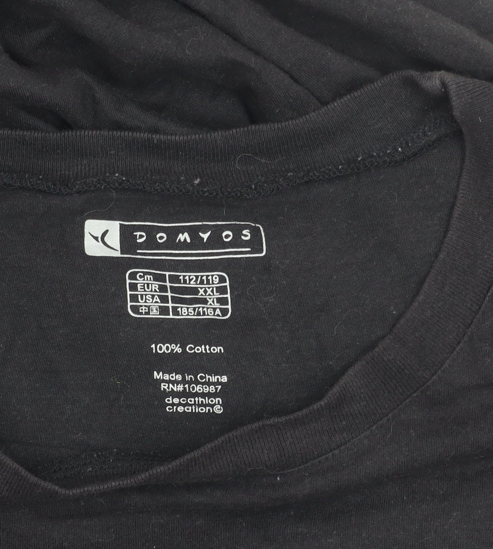 Domyos Men's Black XL Short Sleeve Crew Neck T-Shirt
